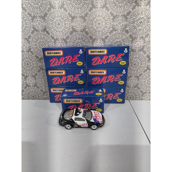 7- Vintage 2000 Matchbox DARE Police Car Chevrolet Camaro Z28 Diecast Car in Box - Picture 1 of 9